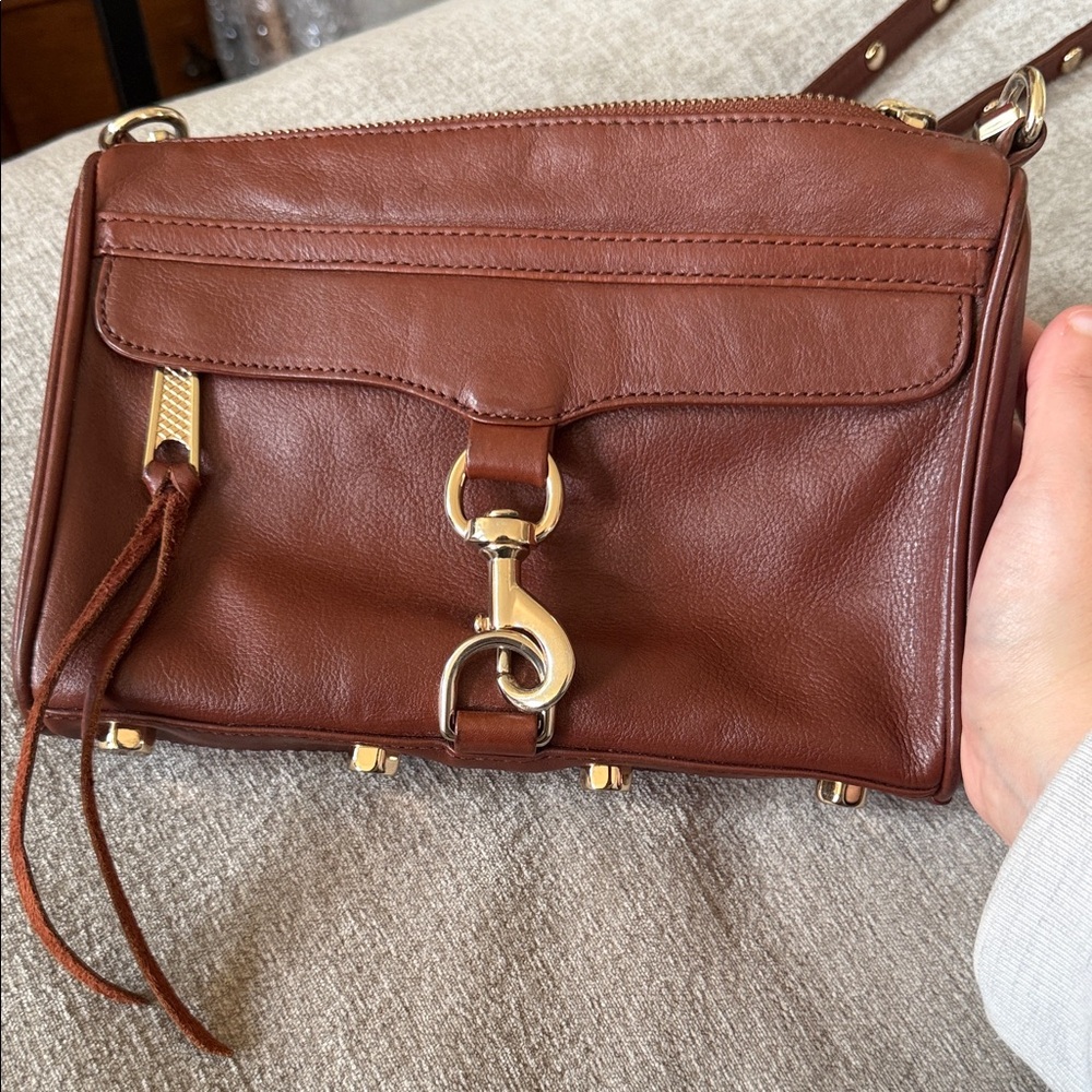 Rebecca Minkoff Mini MAC Crossbody Bag with Gold Accents - Picture 2 of 16